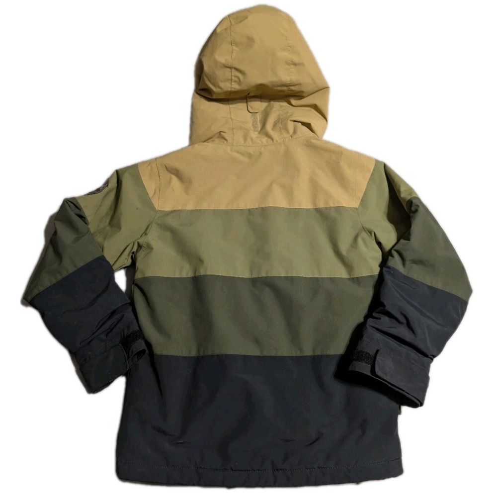 Burton Boys Symbol Snowboard Jacket XS 5/6 DryRide Colorblock Hooded Ski Coat - Picture 8 of 10